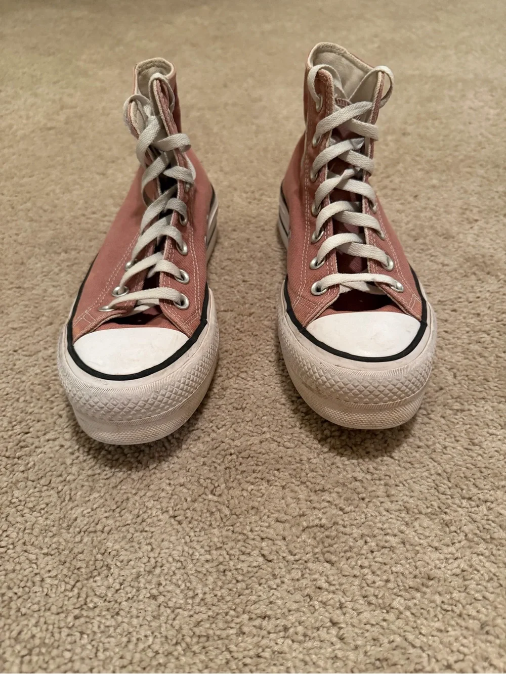 Converse Chuck Taylor All Star Lift Platform High-Top Sneakers dusty pink 6.5